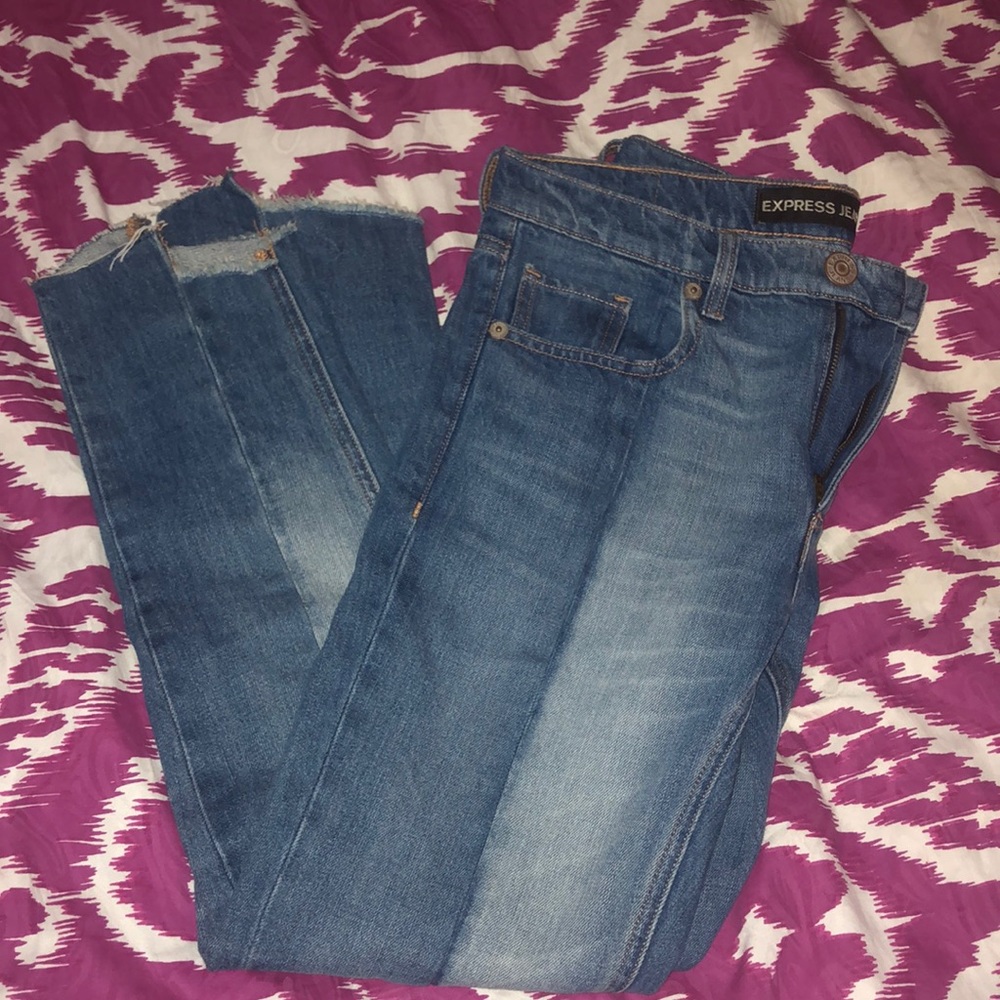 Express two tone jeans